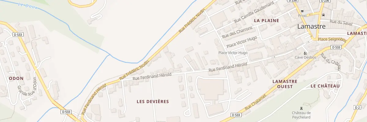 Plan du 35 Rue Ferdinand Hérold à Lamastre