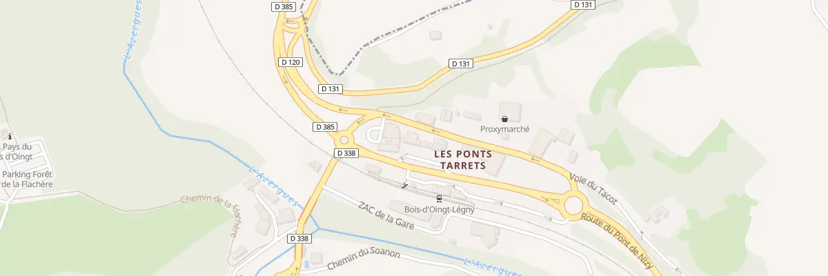 Plan de Ponts Tarrets à Légny