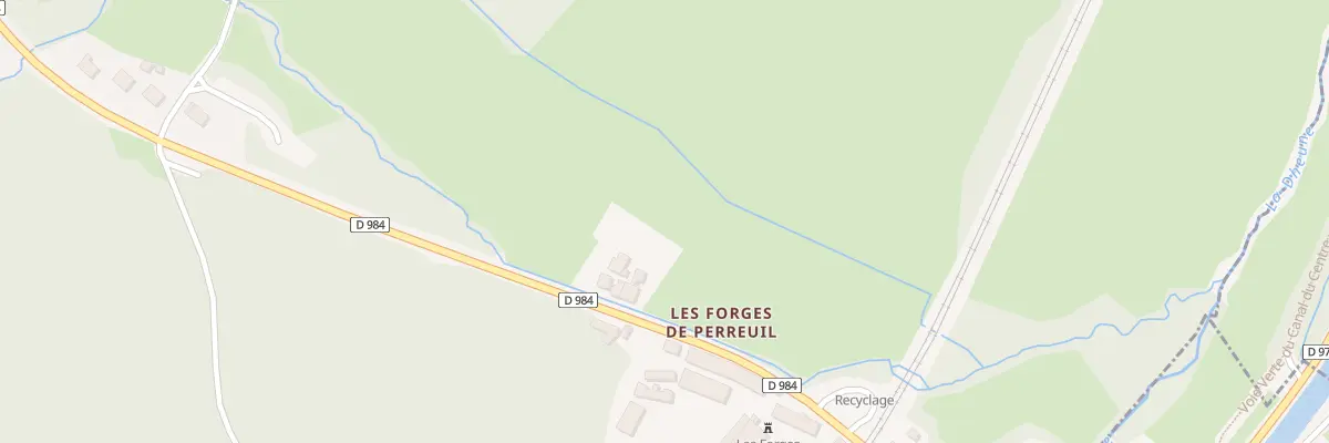 Plan du 133 Rte Départementale 984 à Perreuil