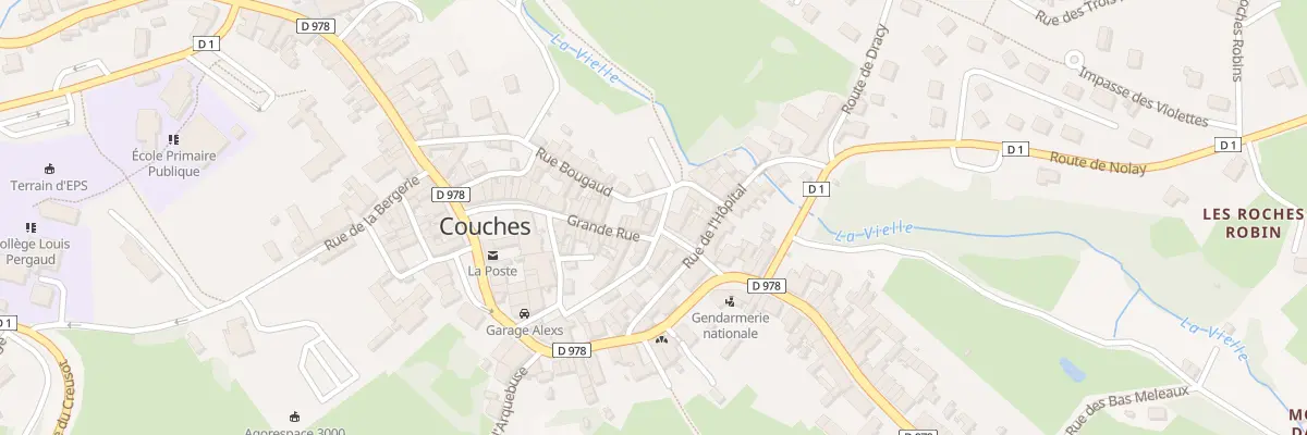 Plan du 3 Rue de la Tannerie à Couches