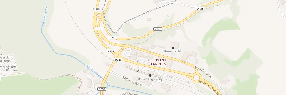 Plan du 202 Rd 385 à Légny