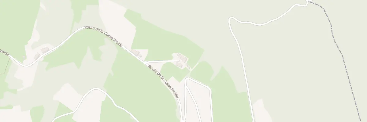 Plan du 1850 Rte de la Casse Froide à Marchampt