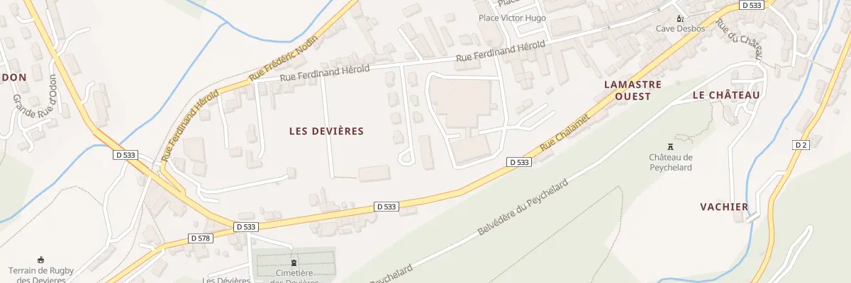 Plan du 5970 La Plaine à Lamastre