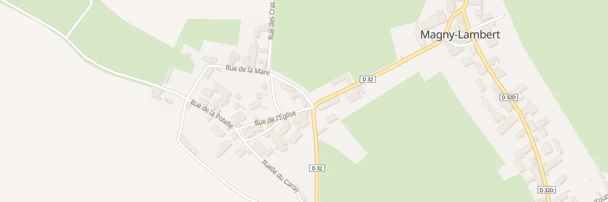Plan du 2 Rue de l’Eglise (rue Basse) à Magny-Lambert