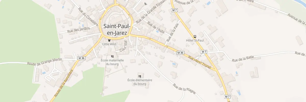 Plan du 28 Rue Henri Tronel à Saint-Paul-en-Jarez