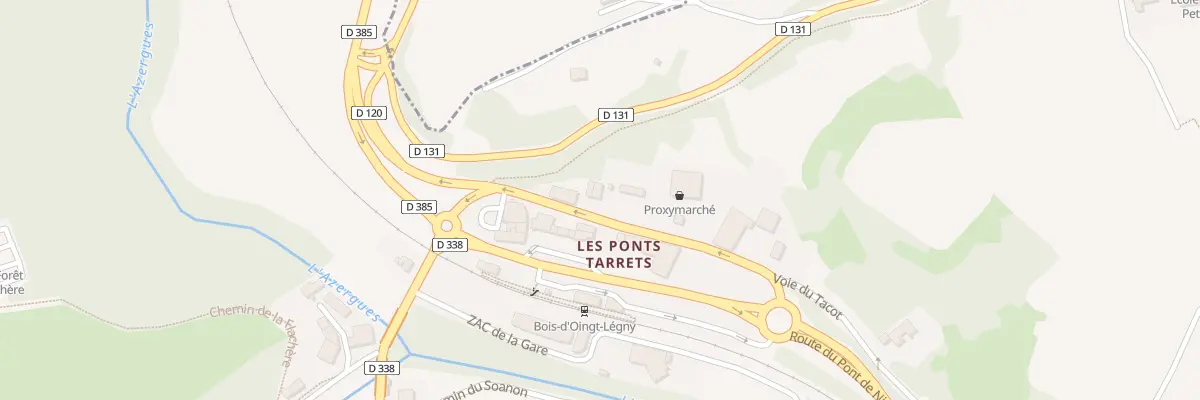 Plan du 192 Rd 385 à Légny