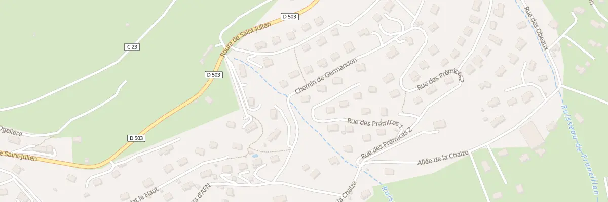 Plan du 9007 Les Premices à Bourg-Argental