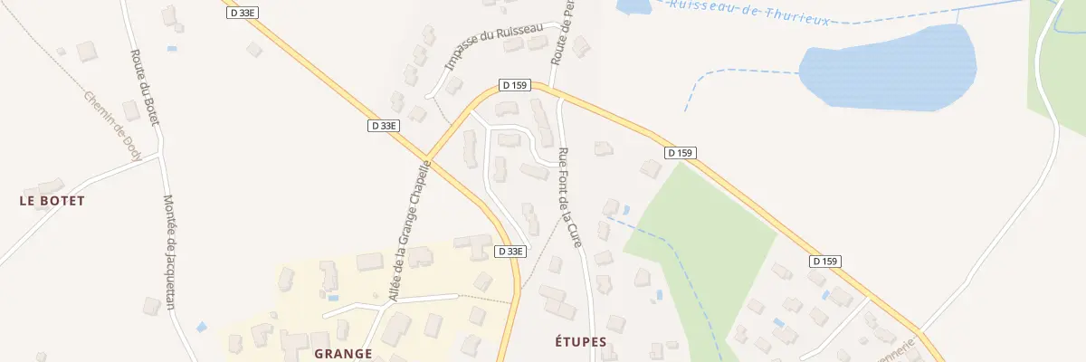 Plan du 13 Ham de la Madone à Savigny