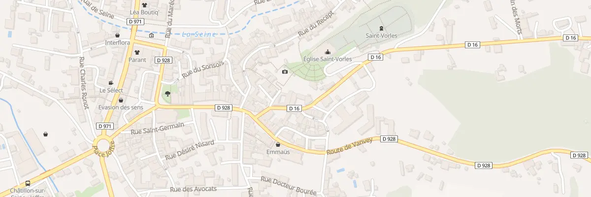 Plan du 7 Rue Saint Vorles à Châtillon-sur-Seine