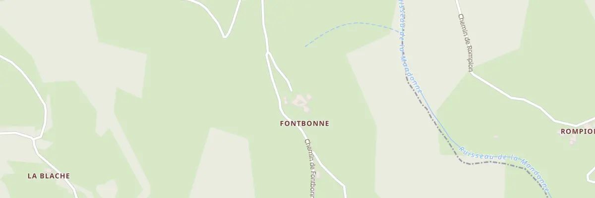 Plan du 5103 Fontbonne à Nozières