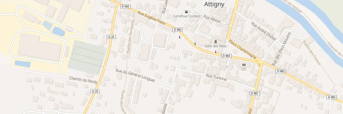 Plan du 47 Rue St Basles à Attigny