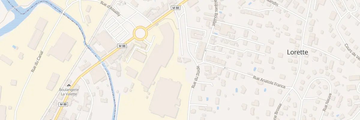 Plan du 2 Rue Anatole France à Lorette