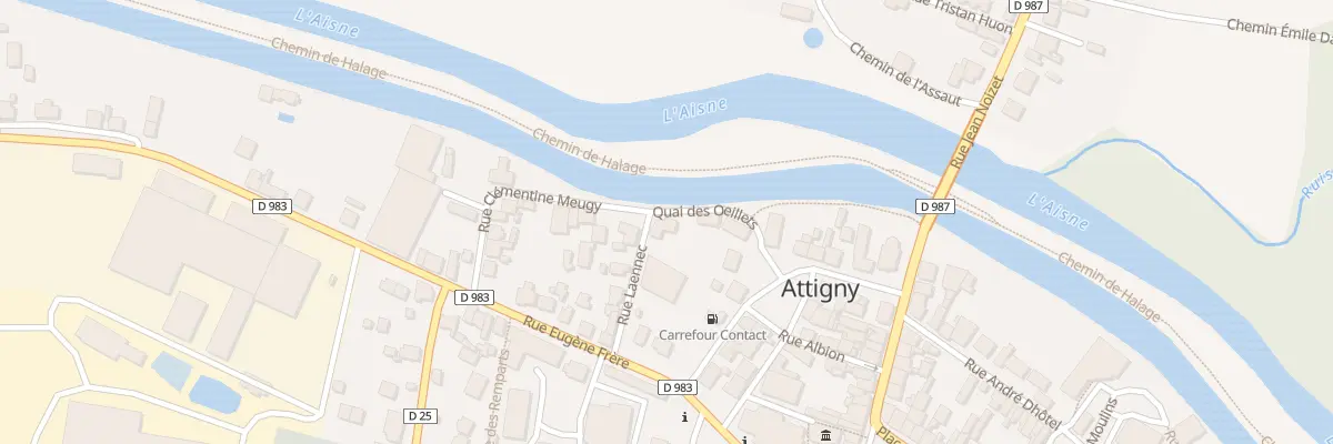 Plan du 7 Quai des Oeillets à Attigny