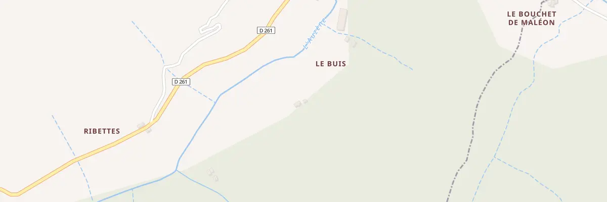 Plan du 2115B Rte de l’Auzene à Saint-Sauveur-de-Montagut
