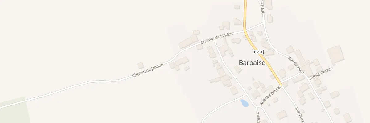 Plan du 4 Chem de Jandun à Barbaise