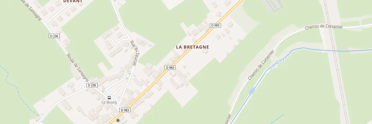 Plan de La Bretagne à Saint-Martin-du-Tartre