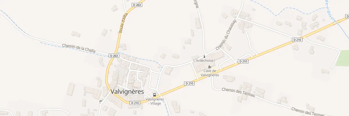 Plan du 105 Che d’Auvergne à Valvignères