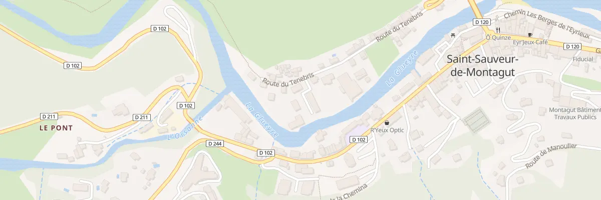 Plan du 235D Rte du Tenebris à Saint-Sauveur-de-Montagut