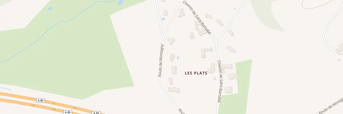 Plan du 1090 Rte de Montagny à Bully