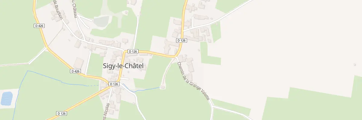 Plan du 3 Che de la Grange Valette à Sigy-le-Châtel