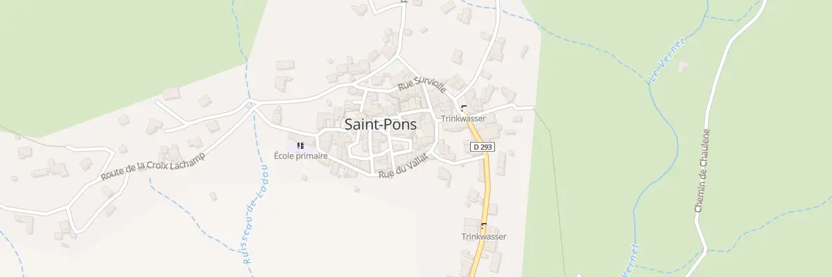 Plan du 1 Pl du Lavoir à Saint-Pons