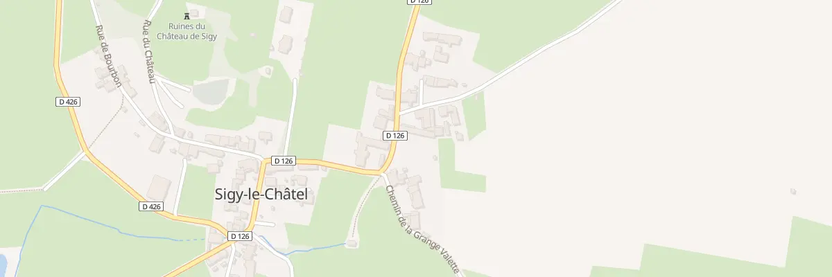Plan du 308 Rte de Saint-Gengoux à Sigy-le-Châtel