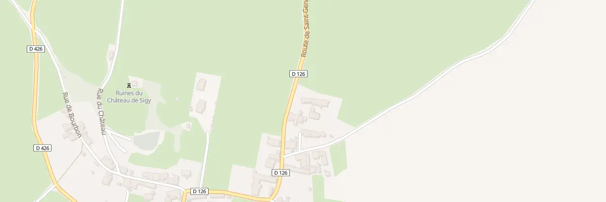 Plan du 404 Rte de Saint-Gengoux à Sigy-le-Châtel