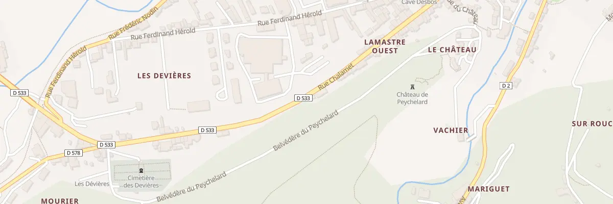 Plan du 65 Rue Chalamet à Lamastre