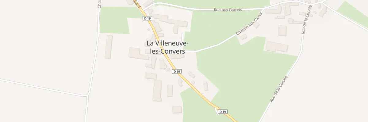 Plan du 9004 Rte de Montbard à La Villeneuve-les-Convers