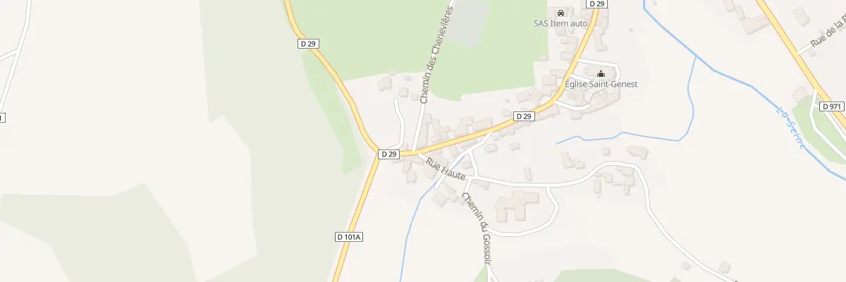 Plan du 3 Che des Chenevières à Aisey-sur-Seine