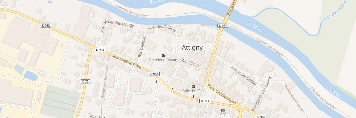 Plan du 7 Rue du Parvis à Attigny