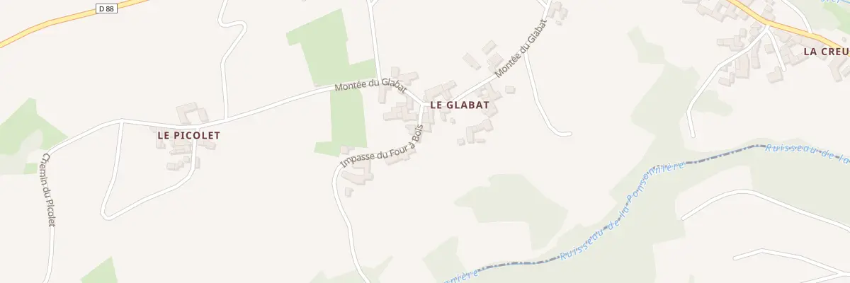 Plan du 45 Imp du Four à Bois au Perréon