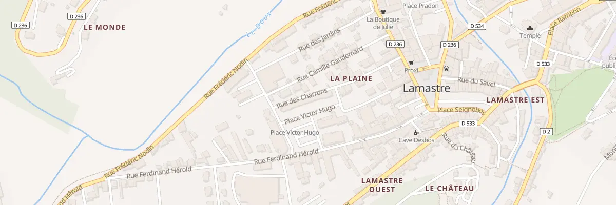 Plan du 24 Pl Victor Hugo à Lamastre