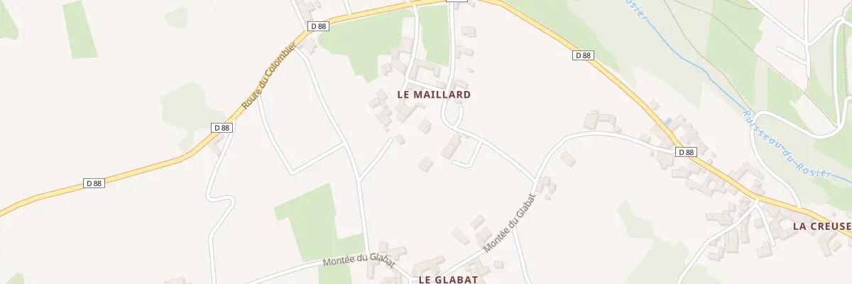 Plan du 110 Che du Maillard au Perréon