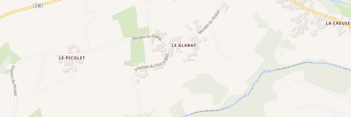 Plan du 379 Mte du Glabat au Perréon