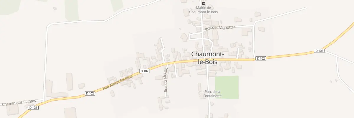 Plan du 10B Rue Albert Fougeu à Chaumont-le-Bois