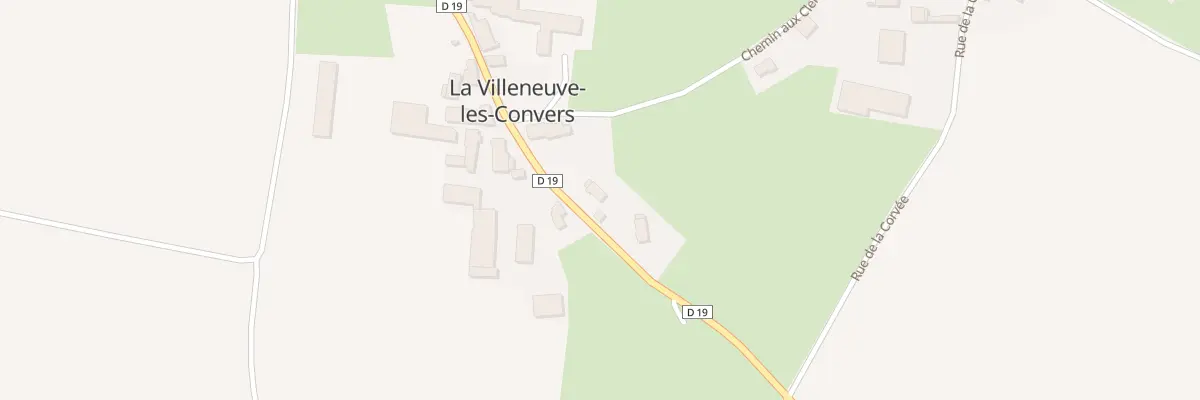 Plan du 9011 Rte de Montbard à La Villeneuve-les-Convers