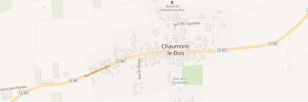Plan du 8 Rue Albert Fougeu à Chaumont-le-Bois