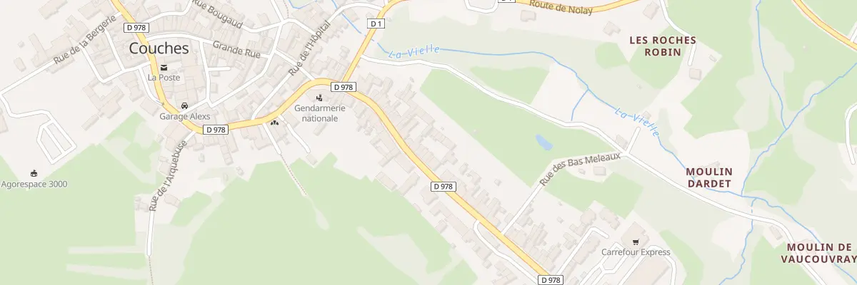 Plan du 27 Rue Saint Nicolas à Couches