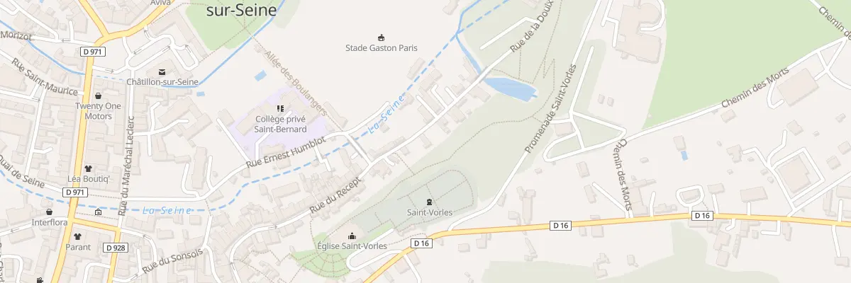 Plan du 6 Rue de la Douix à Châtillon-sur-Seine