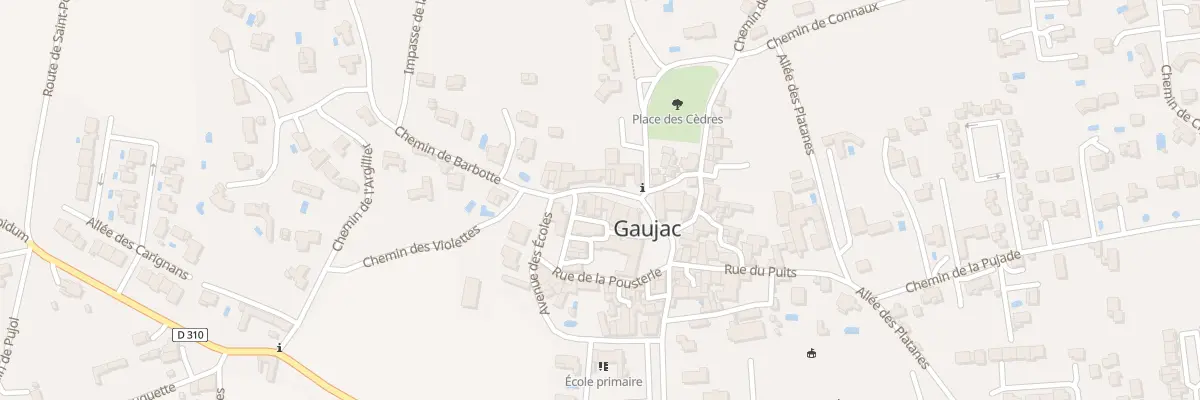 Plan du 5019 Le Village à Gaujac
