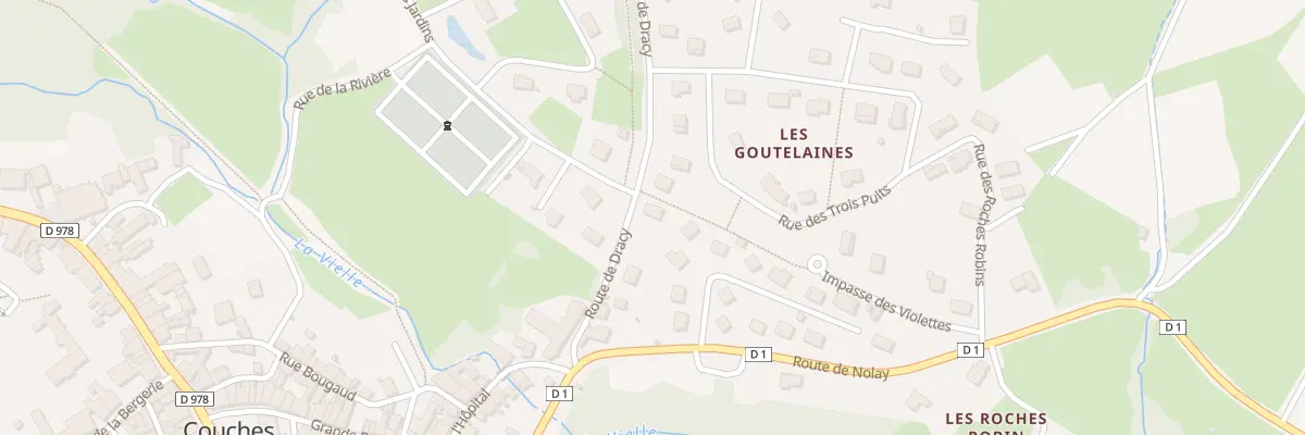 Plan du 8 Rte de Dracy à Couches