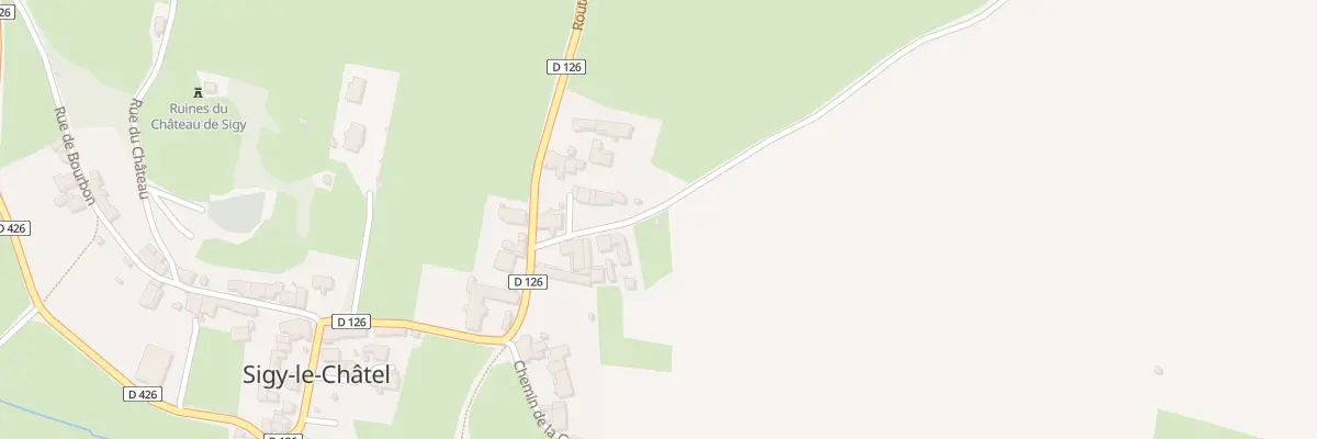 Plan du 5011 Le Bourg à Sigy-le-Châtel