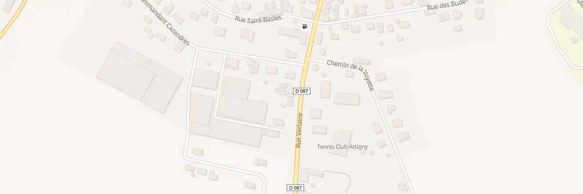 Plan du 6 Rue Verlaine à Attigny