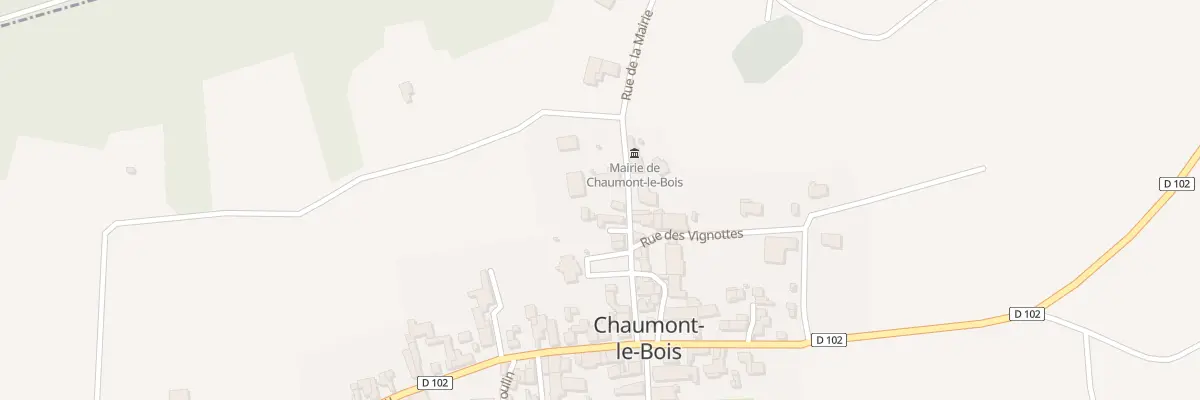 Plan du 9001 Rue de la Mairie à Chaumont-le-Bois