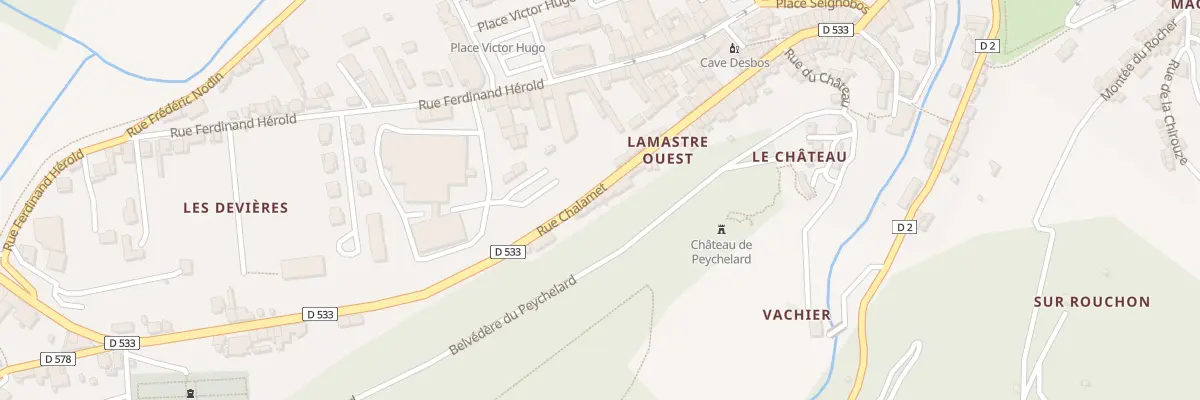 Plan du 57 Rue Chalamet à Lamastre