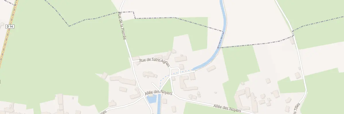 Plan du 13 Rue de Saint-agnan à Rouvres-sous-Meilly