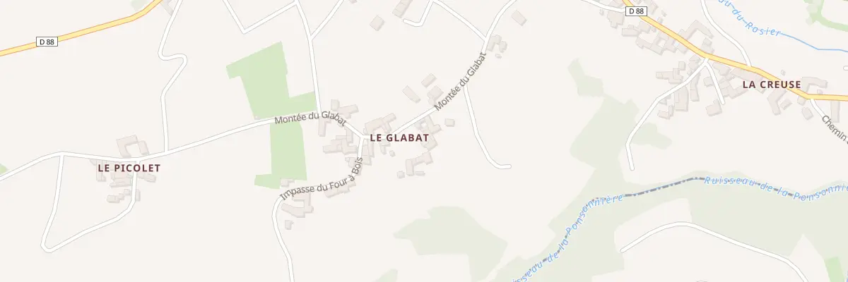 Plan du 339 Mte du Glabat au Perréon