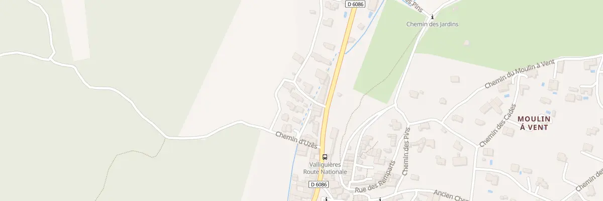Plan du 5286 Rue du Four a Chaux à Valliguières