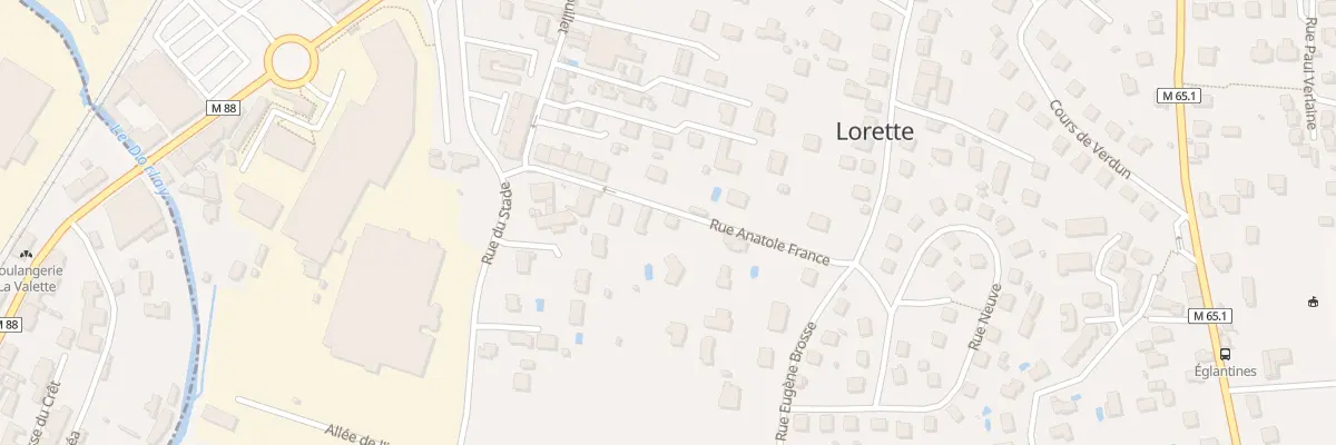 Plan du 14 Rue Anatole France à Lorette